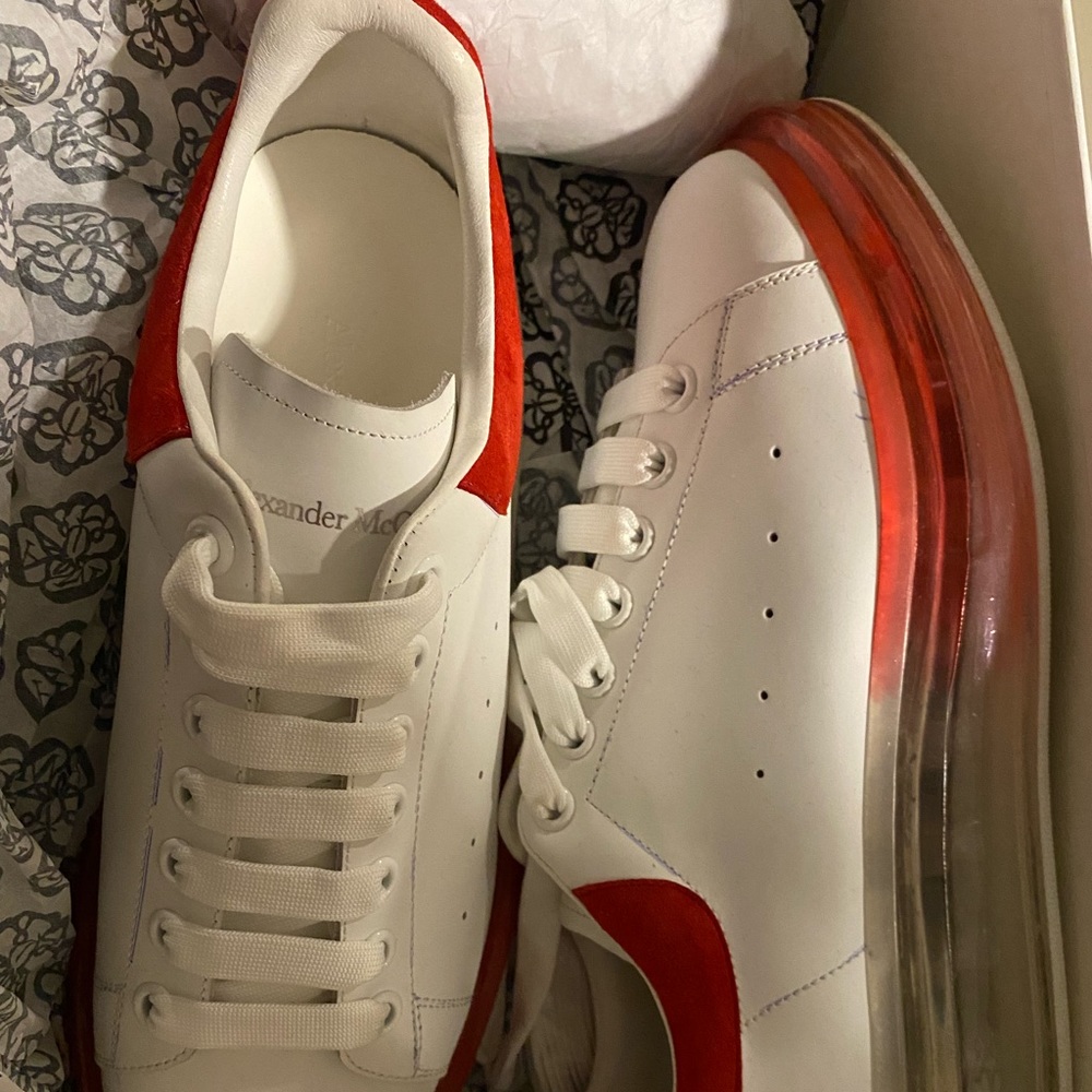 Red ombré Alexander McQueens size 8mens